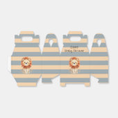 Ballotins Baby shower garçon tendance Lion Stripes (Déplié)