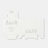 Ballotins Baby shower Garçon Turquoise Mint (Déplié)