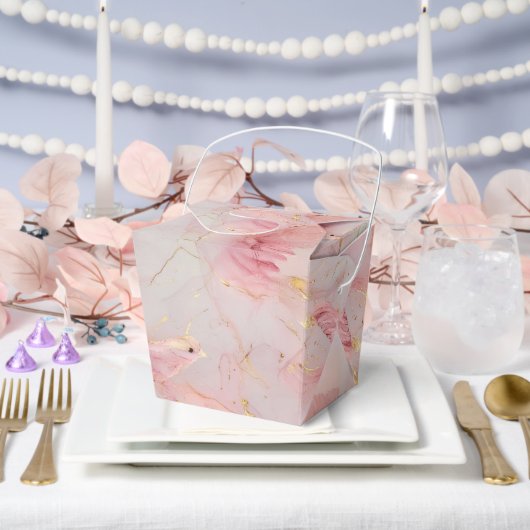 Ballotins Baby shower Gold Blush Pink Birds (Mariage)