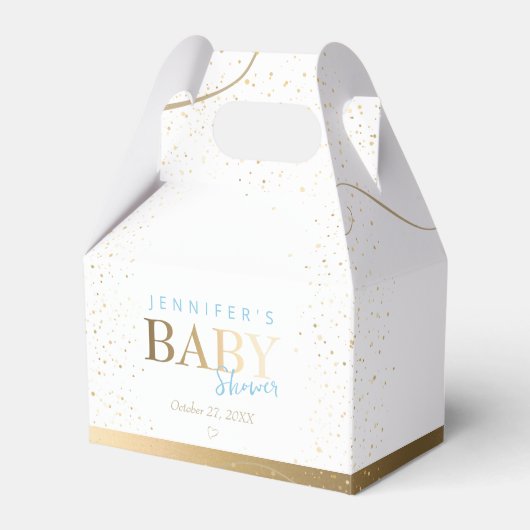 Ballotins Baby shower Gold Sparkle Boy (Verso)