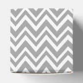 Ballotins Baby shower gris, blanc et rose pastel Chevron (Haut)
