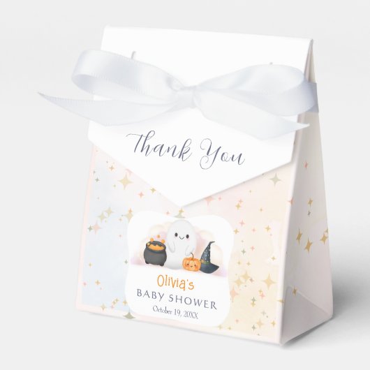 Ballotins Baby shower Halloween Little Boo (Verso)