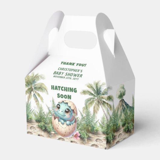Ballotins Baby shower Hatching Bientôt boîte de Merci (Verso)