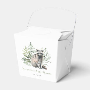 Ballotins Baby shower hydrographique Woodland Raccoon