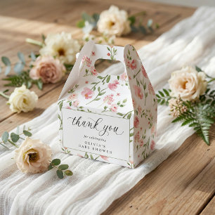 Ballotins Baby Shower Jardin Floral Aquarelle Rose