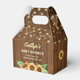Ballotins Baby shower Jaune neutre de genre de tournesol rus