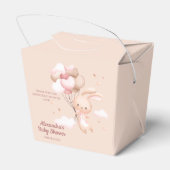 Ballotins Baby shower lapin rose Dusty (Arrière)