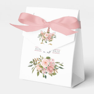 Ballotins Baby Shower Licorne Fleurie Rose et Or Rose