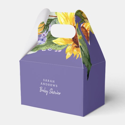 Ballotins Baby shower Lilac & Sunflower (Verso)