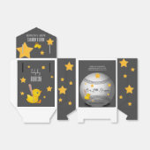 Ballotins baby shower "Little Slugger" Favoriser (Déplié)