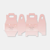 Ballotins Baby shower Lune rose vif (Déplié)