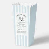 Ballotins Baby shower Merci de tennis chic Blue Stripes (Recto)