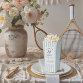 Ballotins Baby shower Merci de tennis chic Blue Stripes