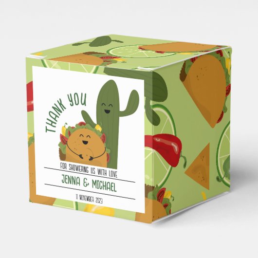 Ballotins Baby shower mexicain de fiesta taco (Verso)