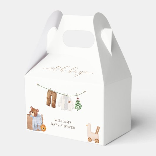 Ballotins Baby shower minimal Boho Boy (Arrière)