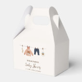 Ballotins Baby shower minimal Boho Boy Winter Clothesline (Arrière)
