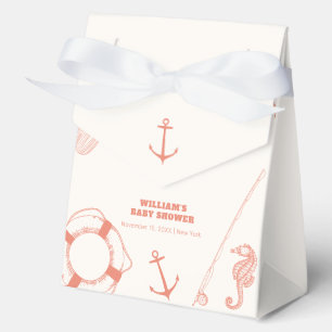 Ballotins Baby shower minimal Neutre Nautique de Pêcheur Gar