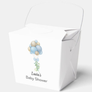 Ballotins Baby shower minimaliste Bleu Bleu Garçon