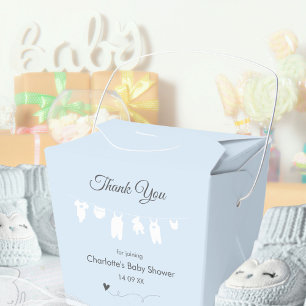 Ballotins Baby-Shower Minimaliste Bleu Clair pour Garçon