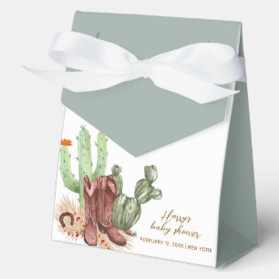 Ballotins Baby shower minimaliste Boho Cactus Cowboy Chaussu