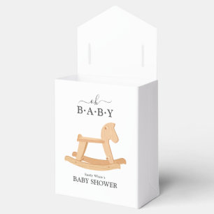 Ballotins Baby-Shower Minimaliste Cheval à Bascule