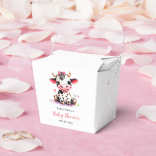 Ballotins Baby shower minimaliste fille Vache sacrée