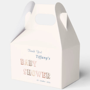 Ballotins Baby Shower Minimaliste Marron Moderne Genre Neutr