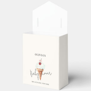 Ballotins Baby shower minimaliste moderne de crème glacée de