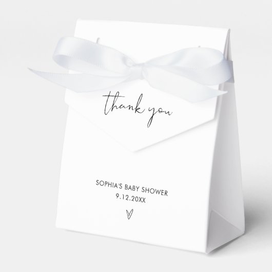 Ballotins BABY SHOWER minimaliste moderne STELLA (Verso)