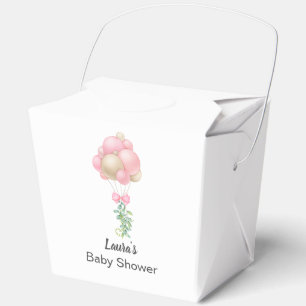 Ballotins Baby shower minimaliste rose Ballons fille