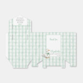 Ballotins Baby Shower Mixte Gingham pour Bébé Canard (Déplié)