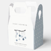 Ballotins Baby shower mobile très simple Aqua Blue Star (Ouvert)