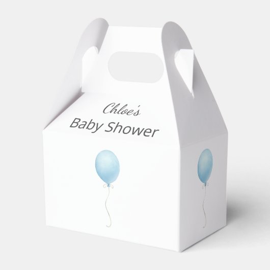 Ballotins Baby shower moderne Blue Balloon Boy (Verso)