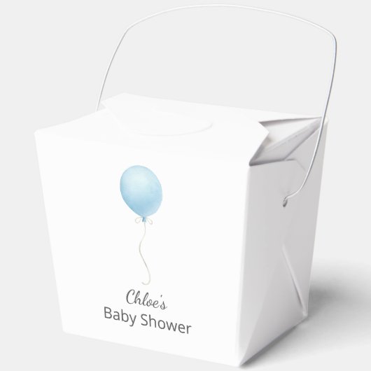 Ballotins Baby shower moderne Blue Balloon Boy (Recto)