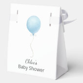 Ballotins Baby shower moderne Blue Balloon Boy (Verso)