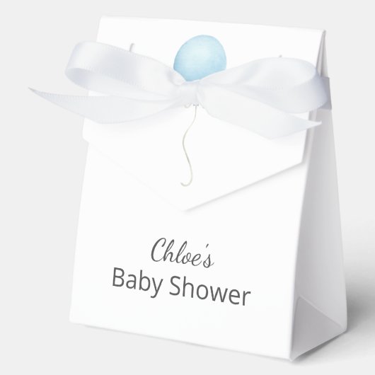 Ballotins Baby shower moderne Blue Balloon Boy (Recto)