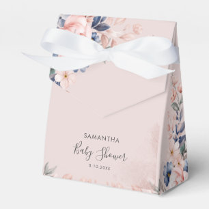 Ballotins Baby Shower Moderne Écriture Florale Rose