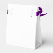 Ballotins Baby shower moderne Plum Blue Flowers Ballotin (Arrière)