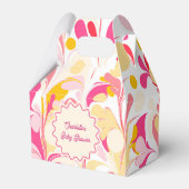 Ballotins Baby shower moderne Rétro Abstrait rose Vide (Verso)