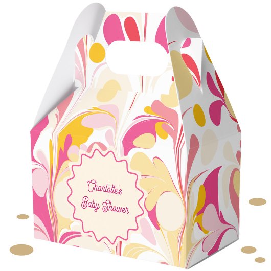 Ballotins Baby shower moderne Rétro Abstrait rose Vide