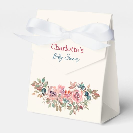 Ballotins Baby shower moderne rose et bleu (Verso)