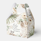 Ballotins Baby shower moderne rustique pampas herbe feuillag (Arrière)