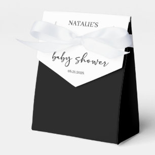 Ballotins Baby-Shower Moderne Simple Écriture Noir