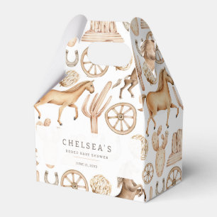 Ballotins Baby shower moderne Western Rodeo Watercolor