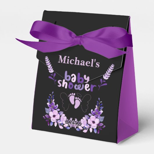Ballotins Baby shower Monogramme mignon (Verso)