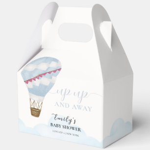 Ballotins Baby Shower Montgolfière Bleu Mignon Moderne Bohèm