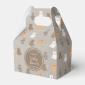 Ballotins Baby shower Motif de mignet ours (Verso)