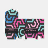 Ballotins Baby shower Motif de Monogramme (Déplié)