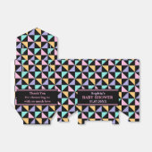 Ballotins Baby shower Motif de Monogramme (Déplié)