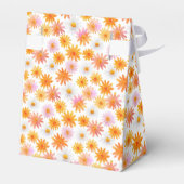 Ballotins Baby shower Motif Little Cutie Orange Daisy (Arrière)